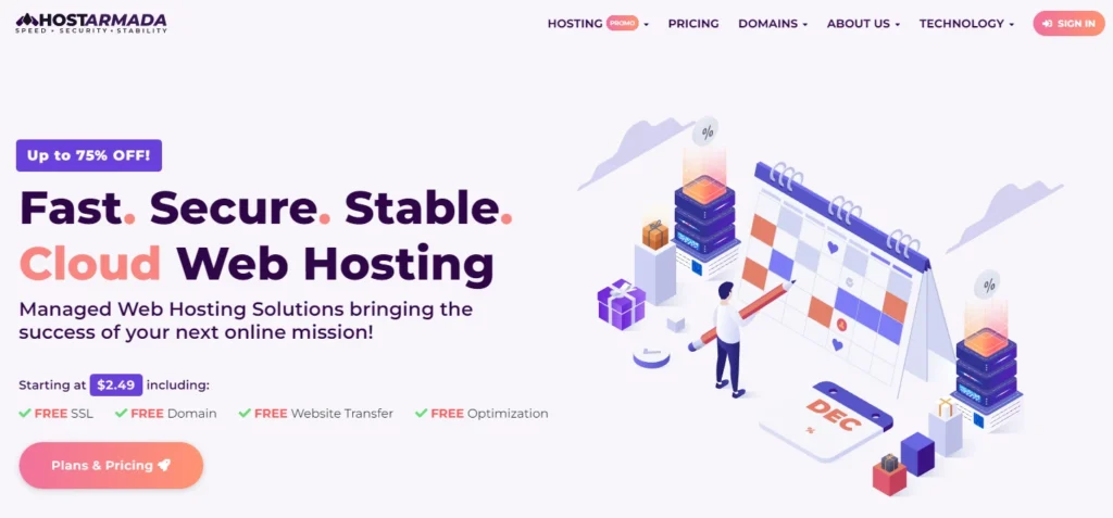 HostArmada Fast Reliable and Stable Web Hosting