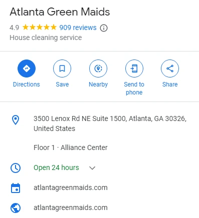 How Google Business Listings Appear NAP